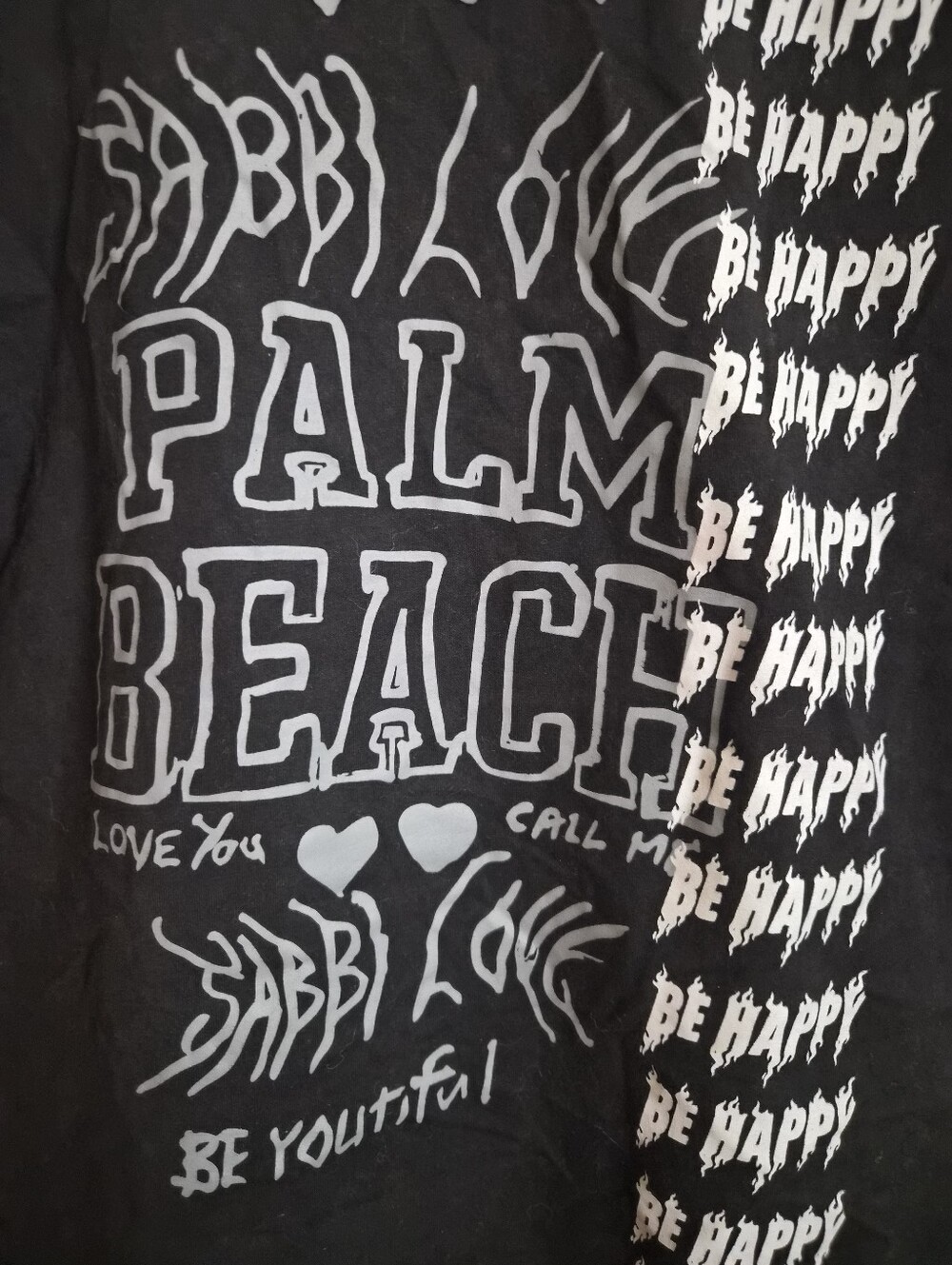 Sabbi Palm Beach Graphic Tee - Black - - Picture 3 of 5